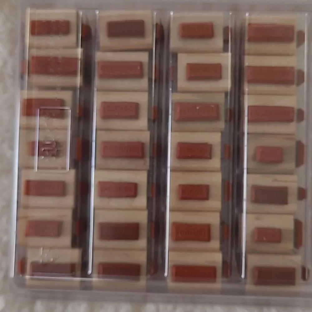 2005 Stampin' Up! Stamp Set 56 Expressive flexible phrases Wood Retired Perfect